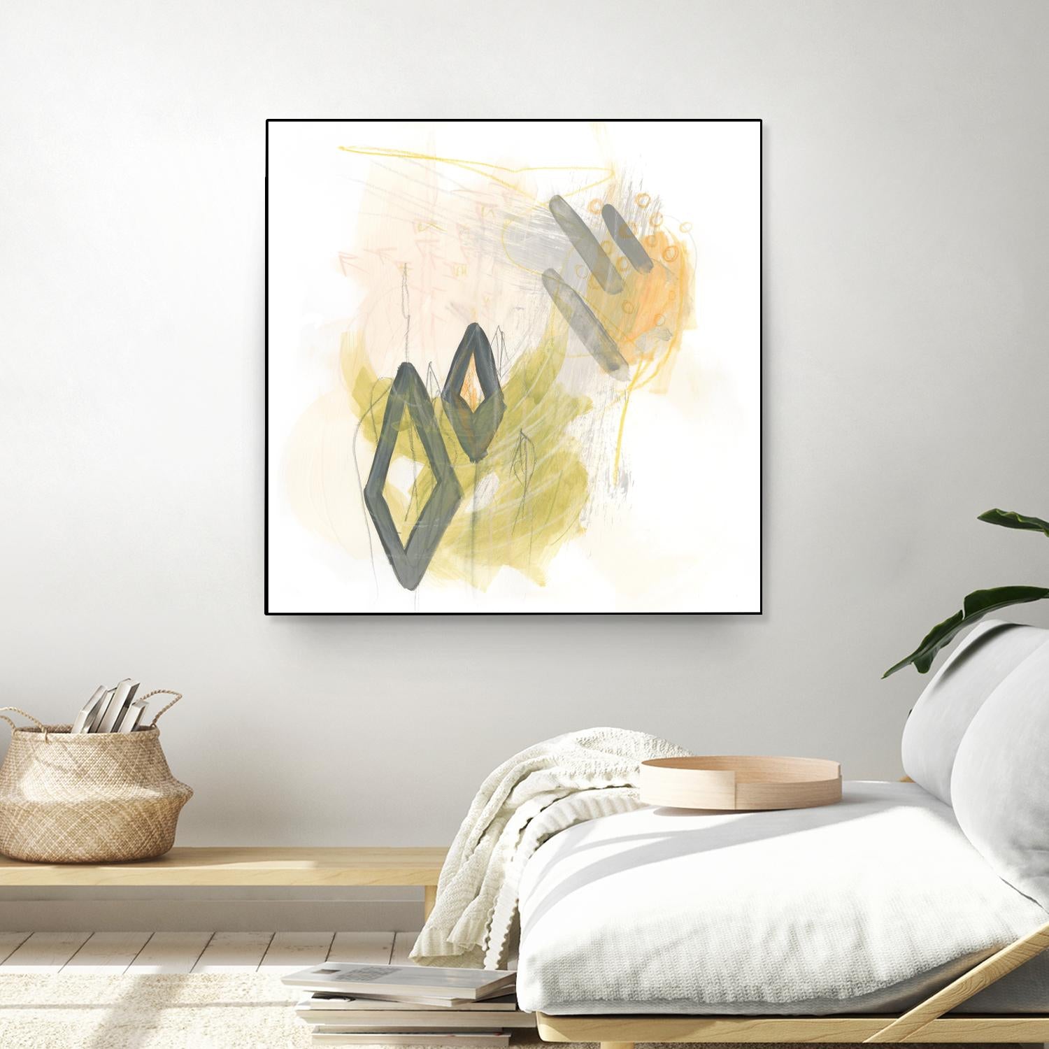 Side Swipe I by June Erica Vess on GIANT ART - yellow abstract