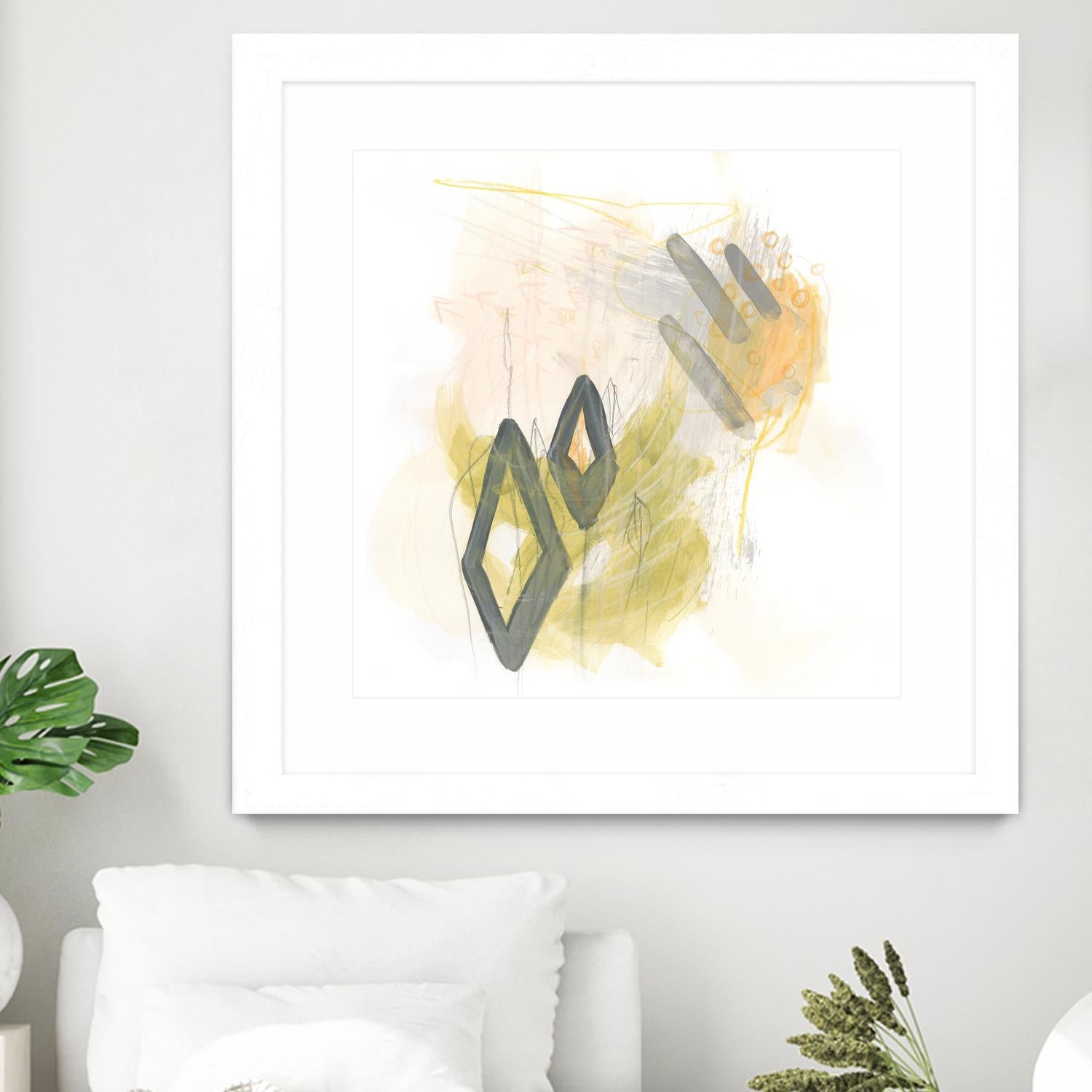 Side Swipe I by June Erica Vess on GIANT ART - yellow abstract