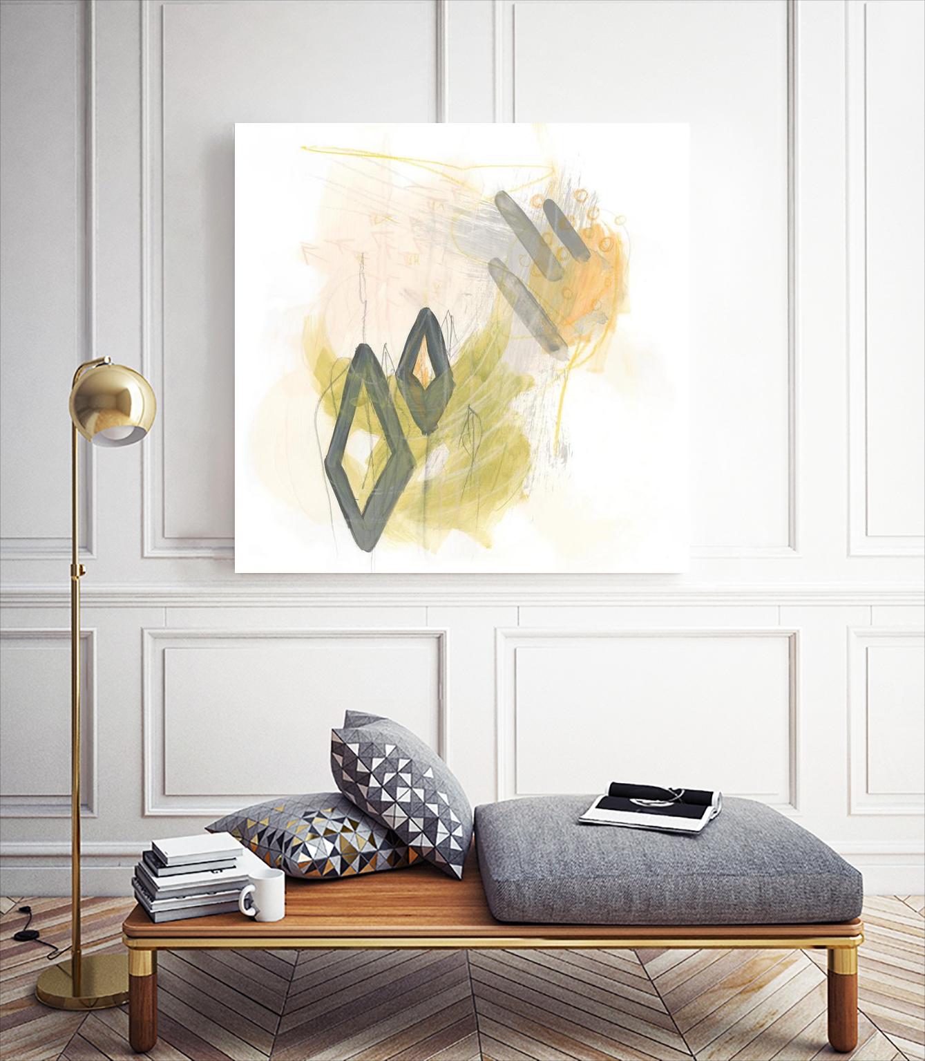 Side Swipe I by June Erica Vess on GIANT ART - yellow abstract