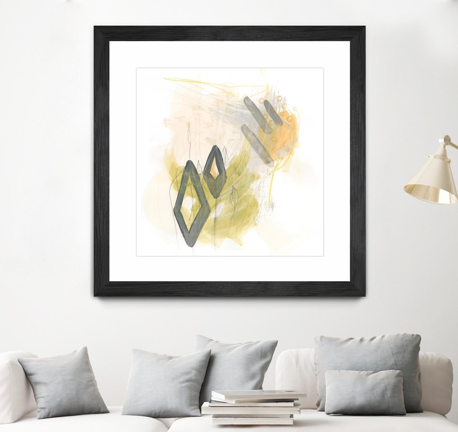 Side Swipe I by June Erica Vess on GIANT ART - yellow abstract
