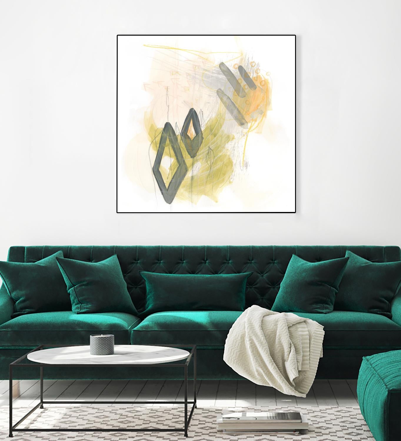 Side Swipe I by June Erica Vess on GIANT ART - yellow abstract