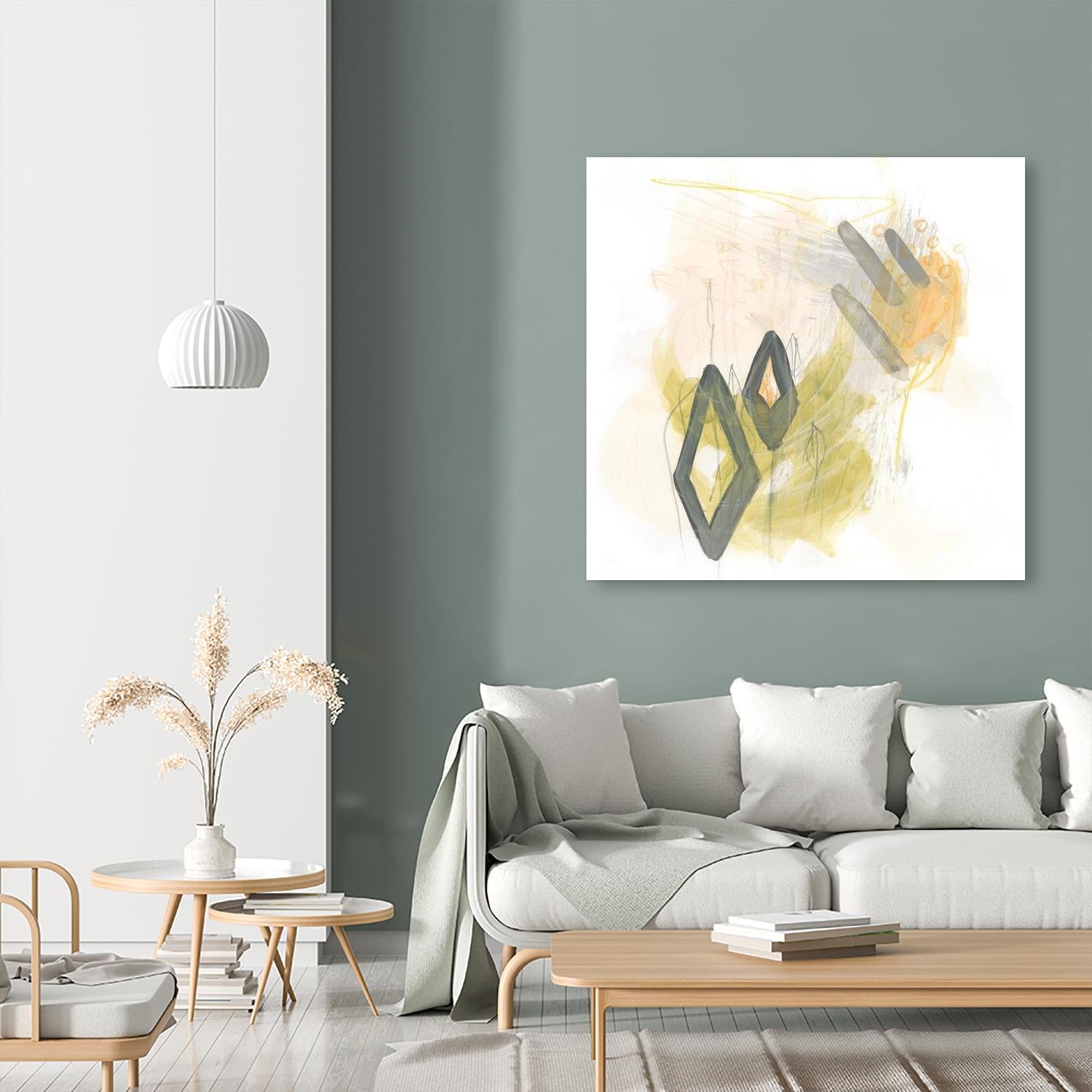 Side Swipe I by June Erica Vess on GIANT ART - yellow abstract