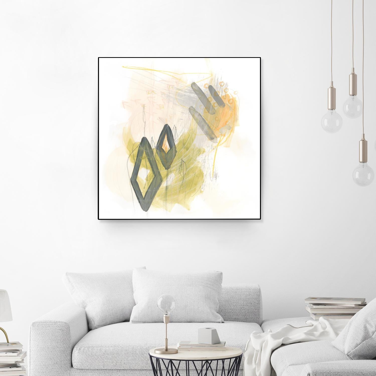 Side Swipe I by June Erica Vess on GIANT ART - yellow abstract