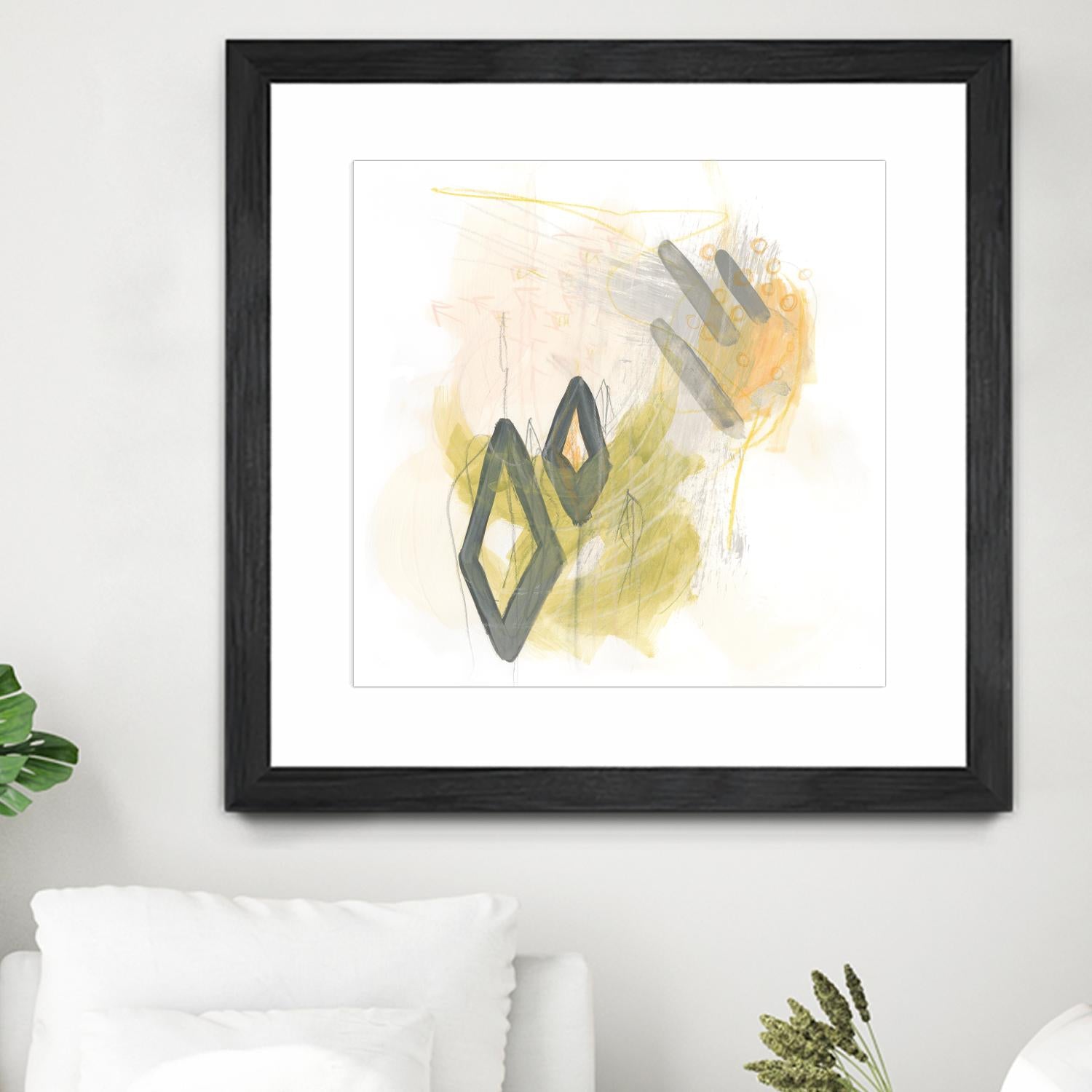 Side Swipe I by June Erica Vess on GIANT ART - yellow abstract