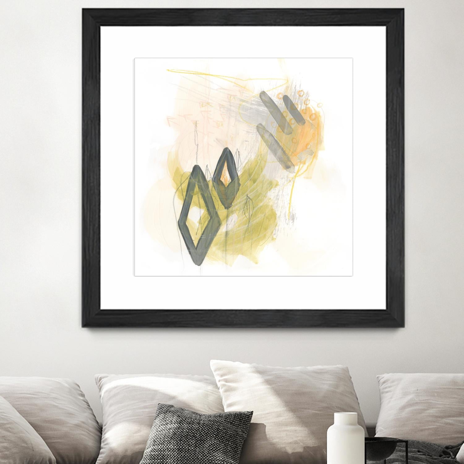 Side Swipe I by June Erica Vess on GIANT ART - yellow abstract