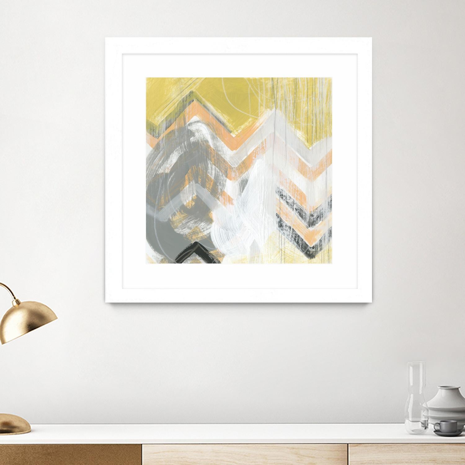 Side Swipe II by June Erica Vess on GIANT ART - yellow abstract