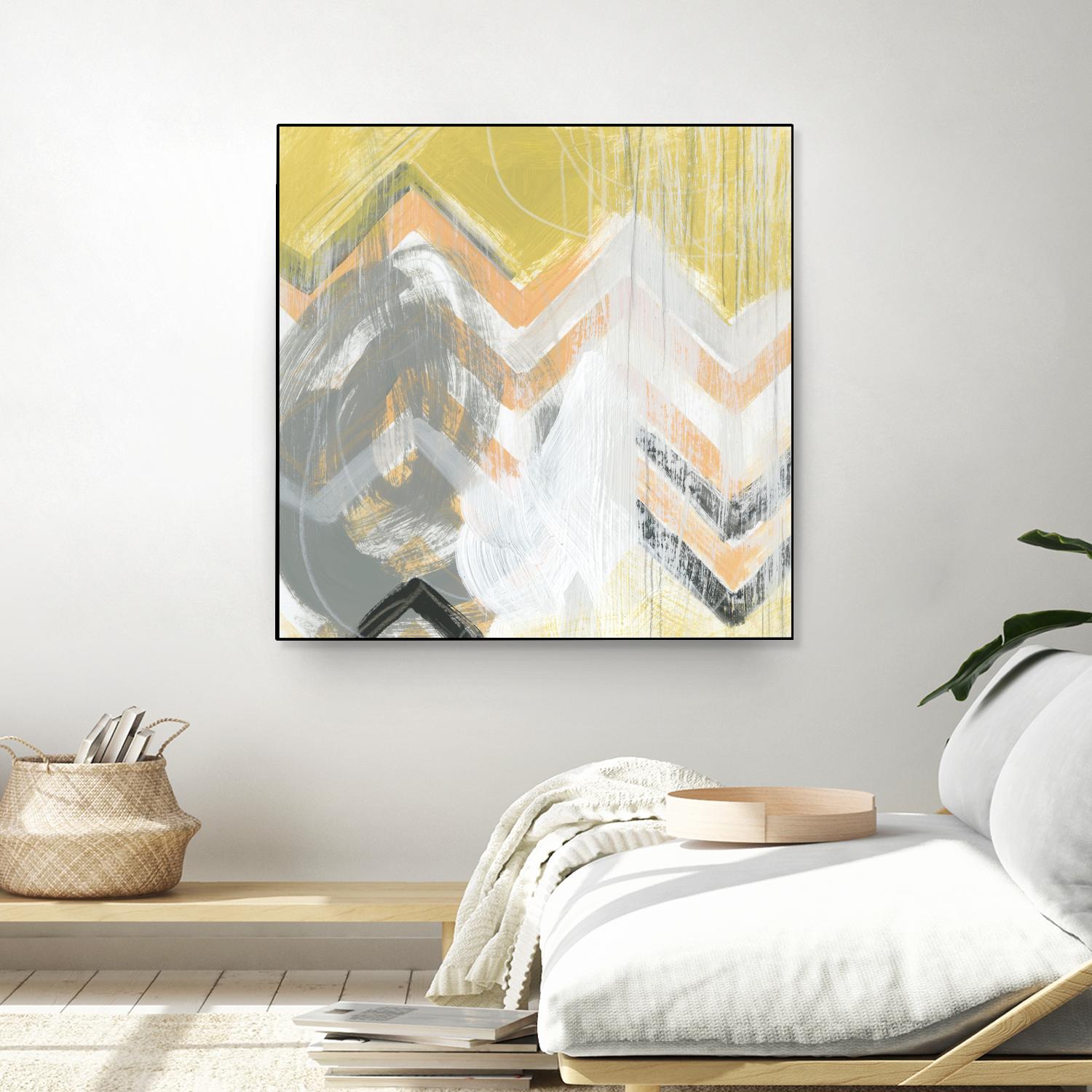 Side Swipe II by June Erica Vess on GIANT ART - yellow abstract