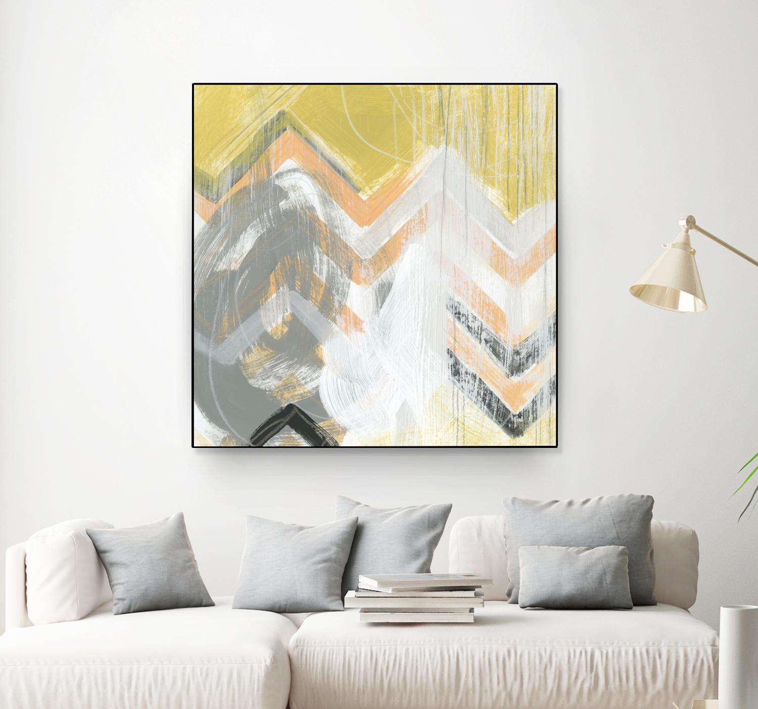 Side Swipe II by June Erica Vess on GIANT ART - yellow abstract