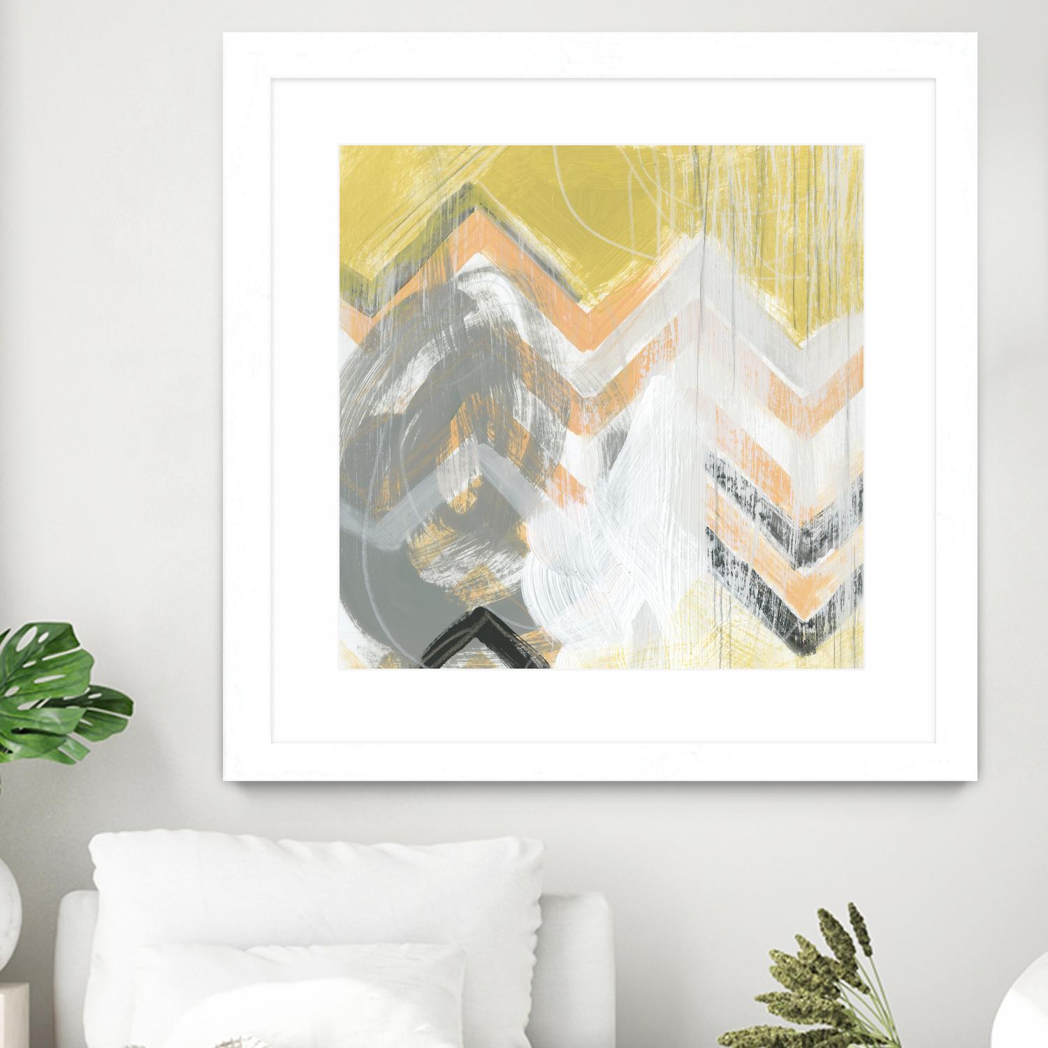 Side Swipe II by June Erica Vess on GIANT ART - yellow abstract