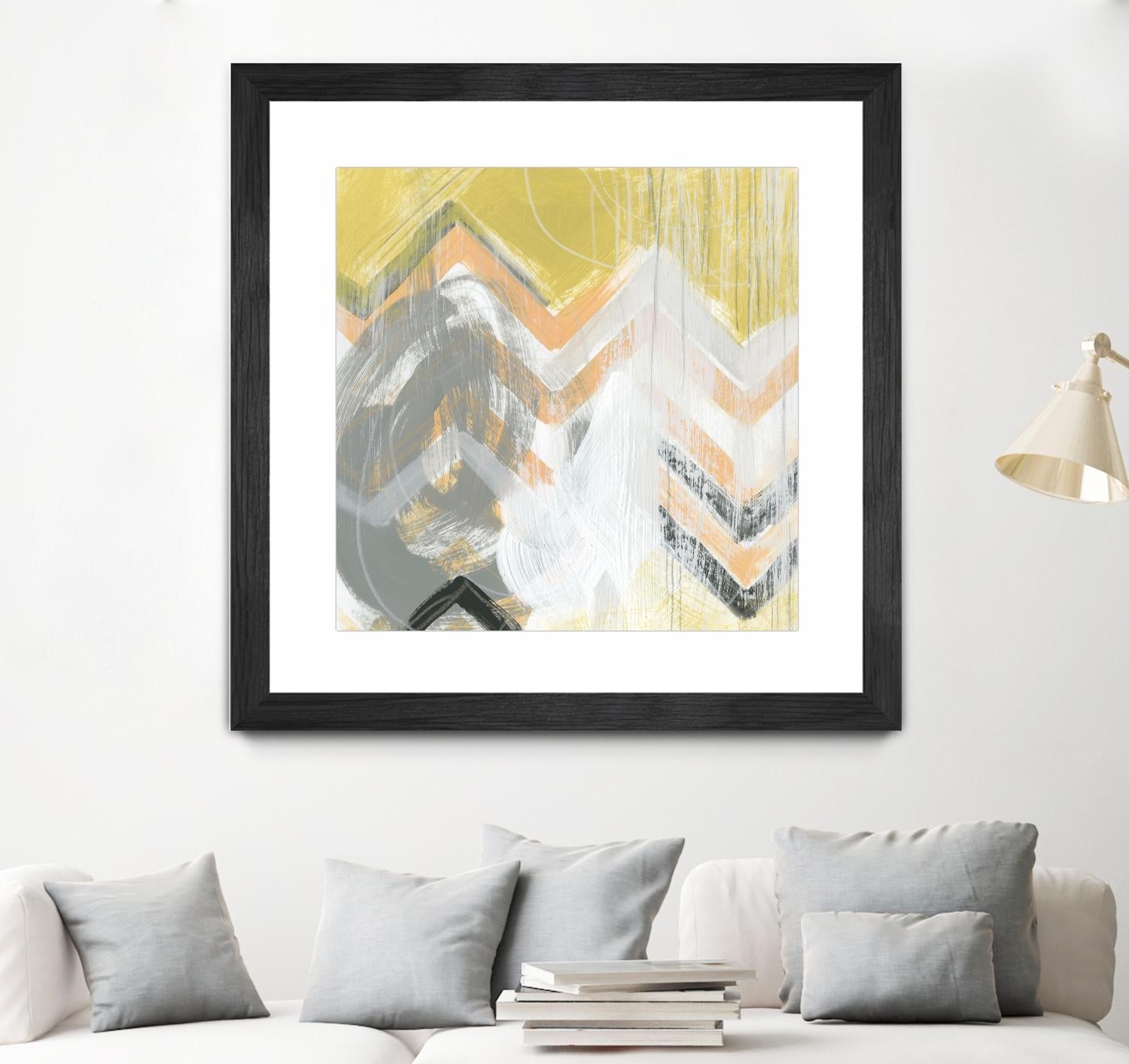 Side Swipe II by June Erica Vess on GIANT ART - yellow abstract