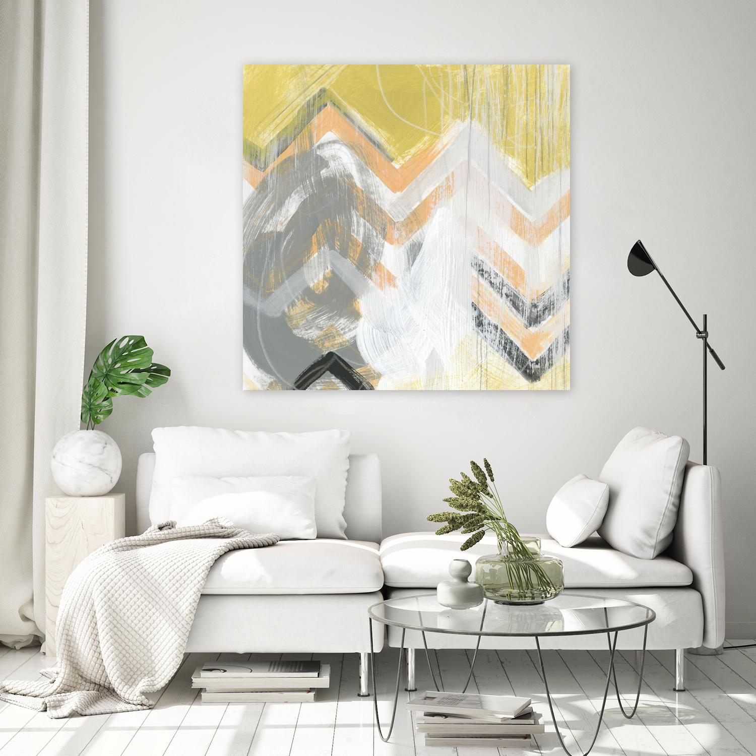 Side Swipe II by June Erica Vess on GIANT ART - yellow abstract