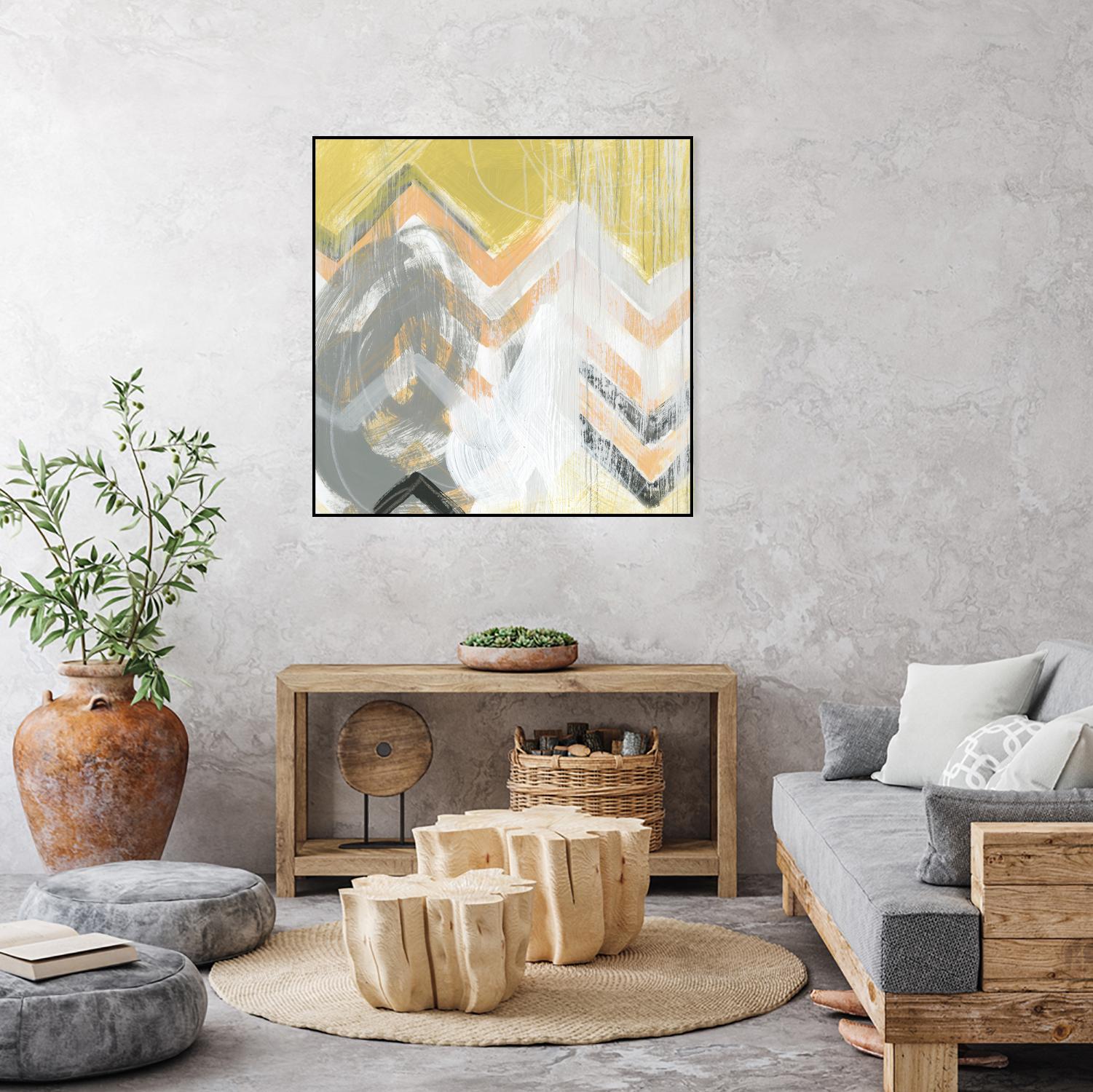 Side Swipe II by June Erica Vess on GIANT ART - yellow abstract