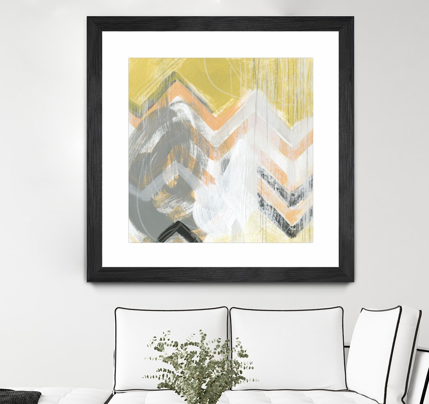 Side Swipe II by June Erica Vess on GIANT ART - yellow abstract