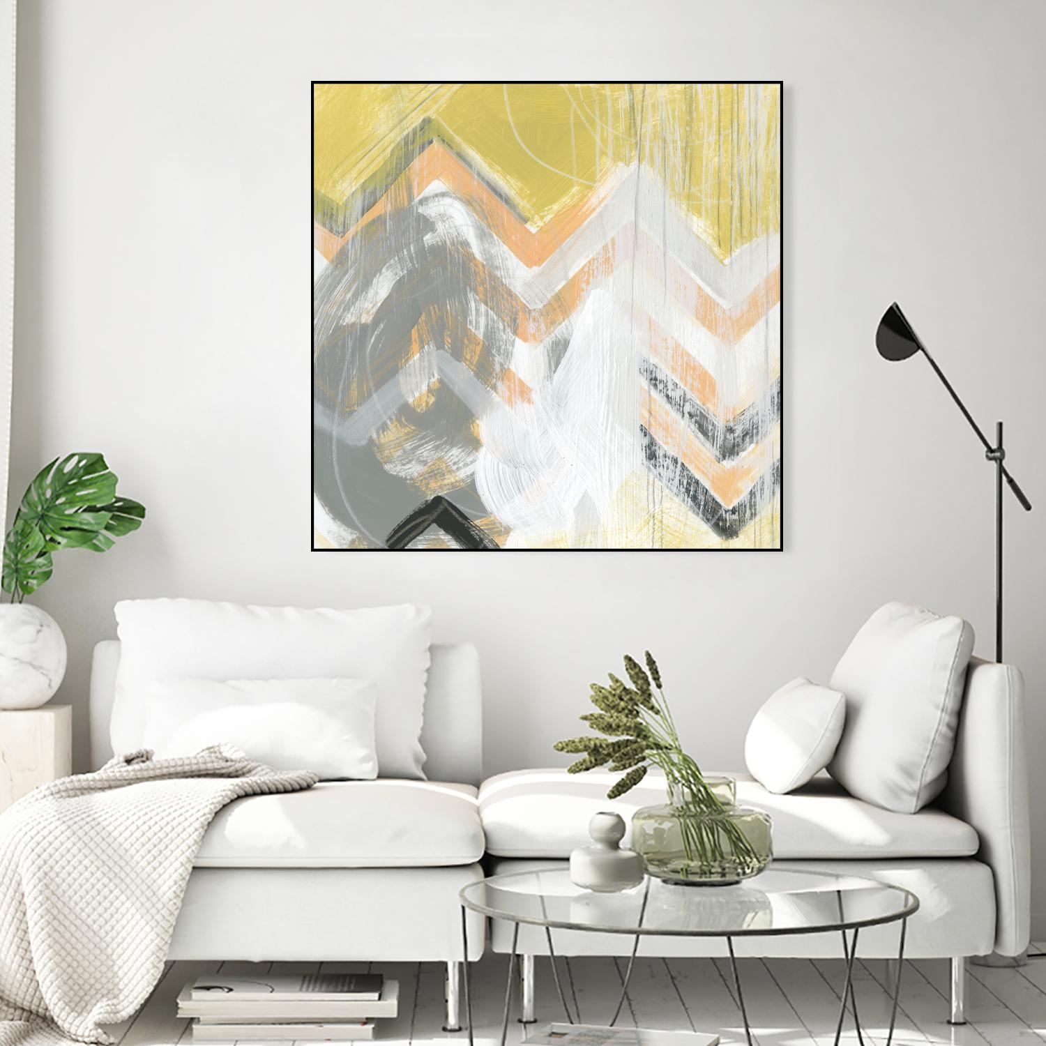 Side Swipe II by June Erica Vess on GIANT ART - yellow abstract