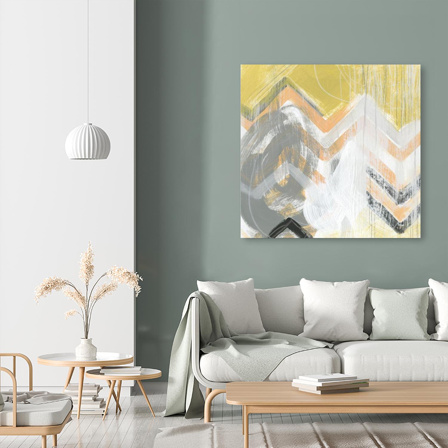 Side Swipe II by June Erica Vess on GIANT ART - yellow abstract