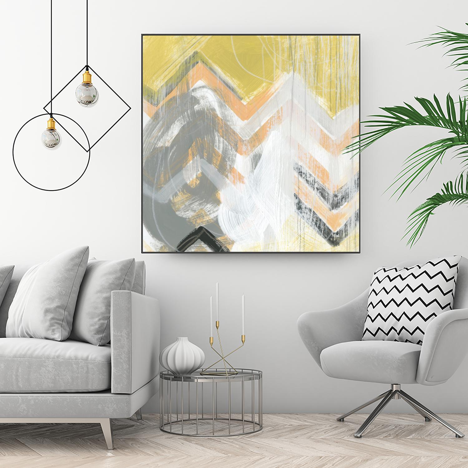 Side Swipe II by June Erica Vess on GIANT ART - yellow abstract