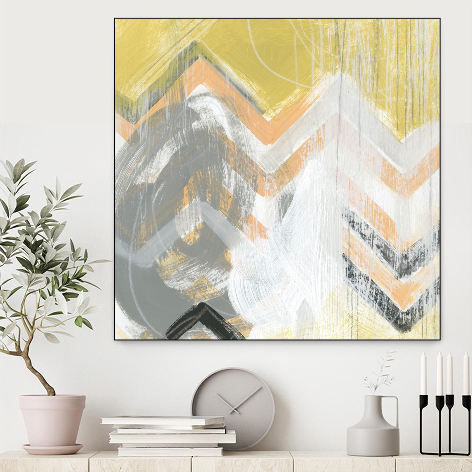 Side Swipe II by June Erica Vess on GIANT ART - yellow abstract