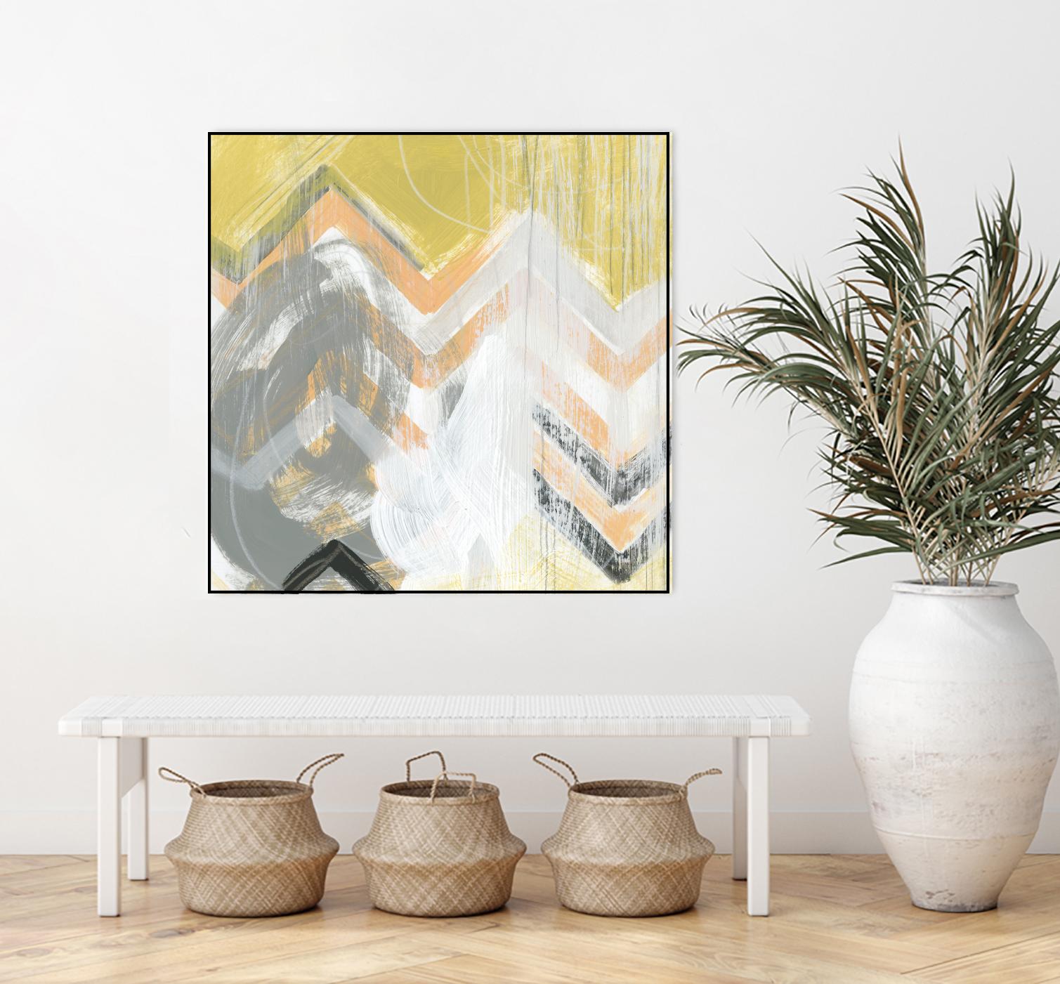 Side Swipe II by June Erica Vess on GIANT ART - yellow abstract