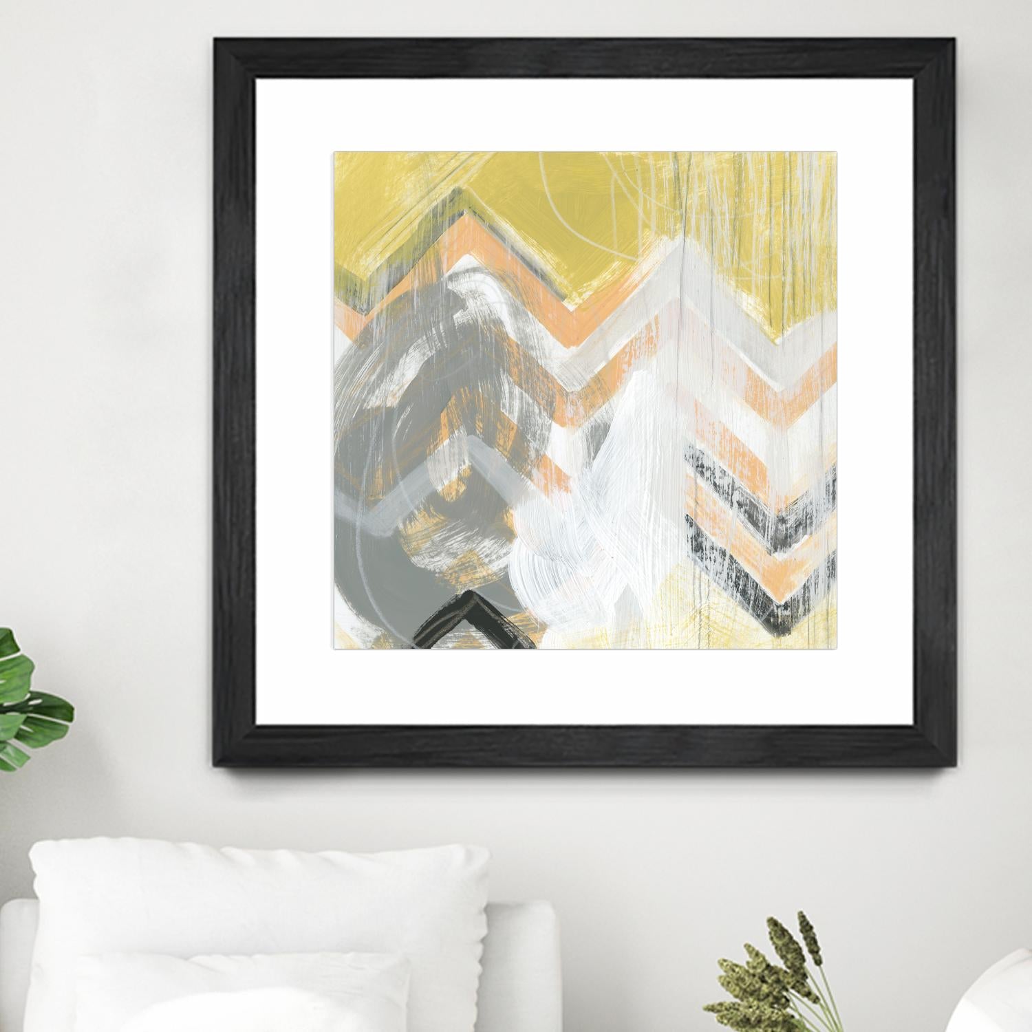 Side Swipe II by June Erica Vess on GIANT ART - yellow abstract