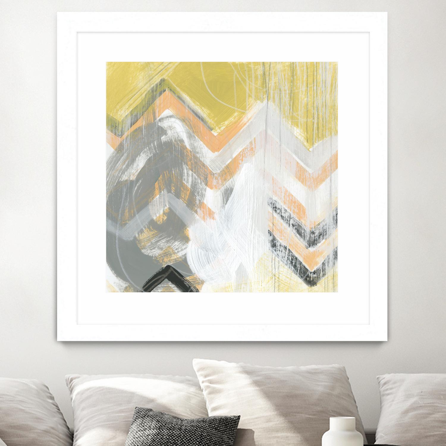 Side Swipe II by June Erica Vess on GIANT ART - yellow abstract