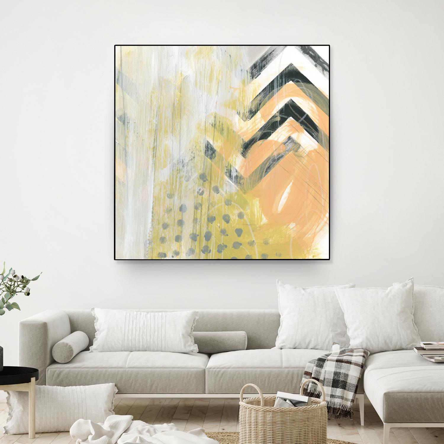 Side Swipe IV by June Erica Vess on GIANT ART - yellow abstract