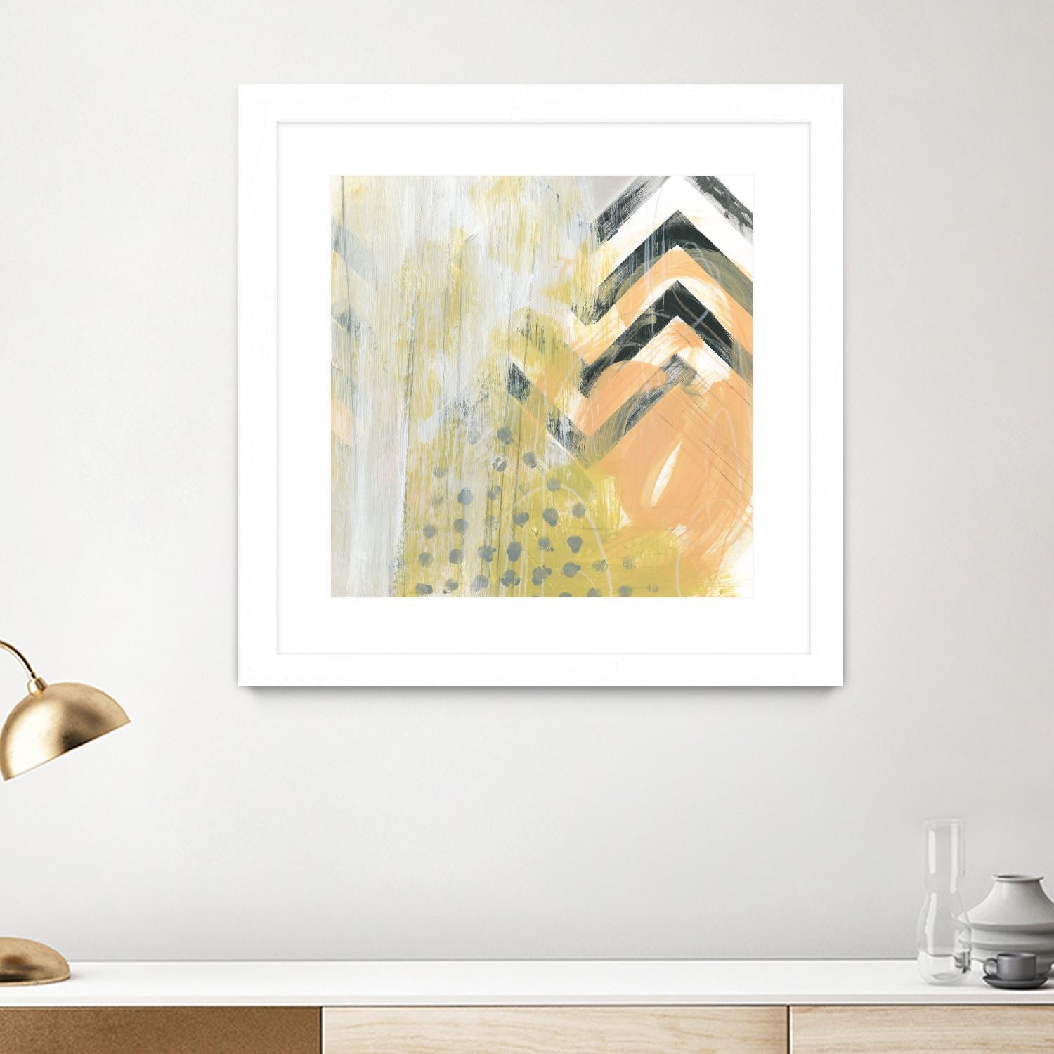 Side Swipe IV by June Erica Vess on GIANT ART - yellow abstract