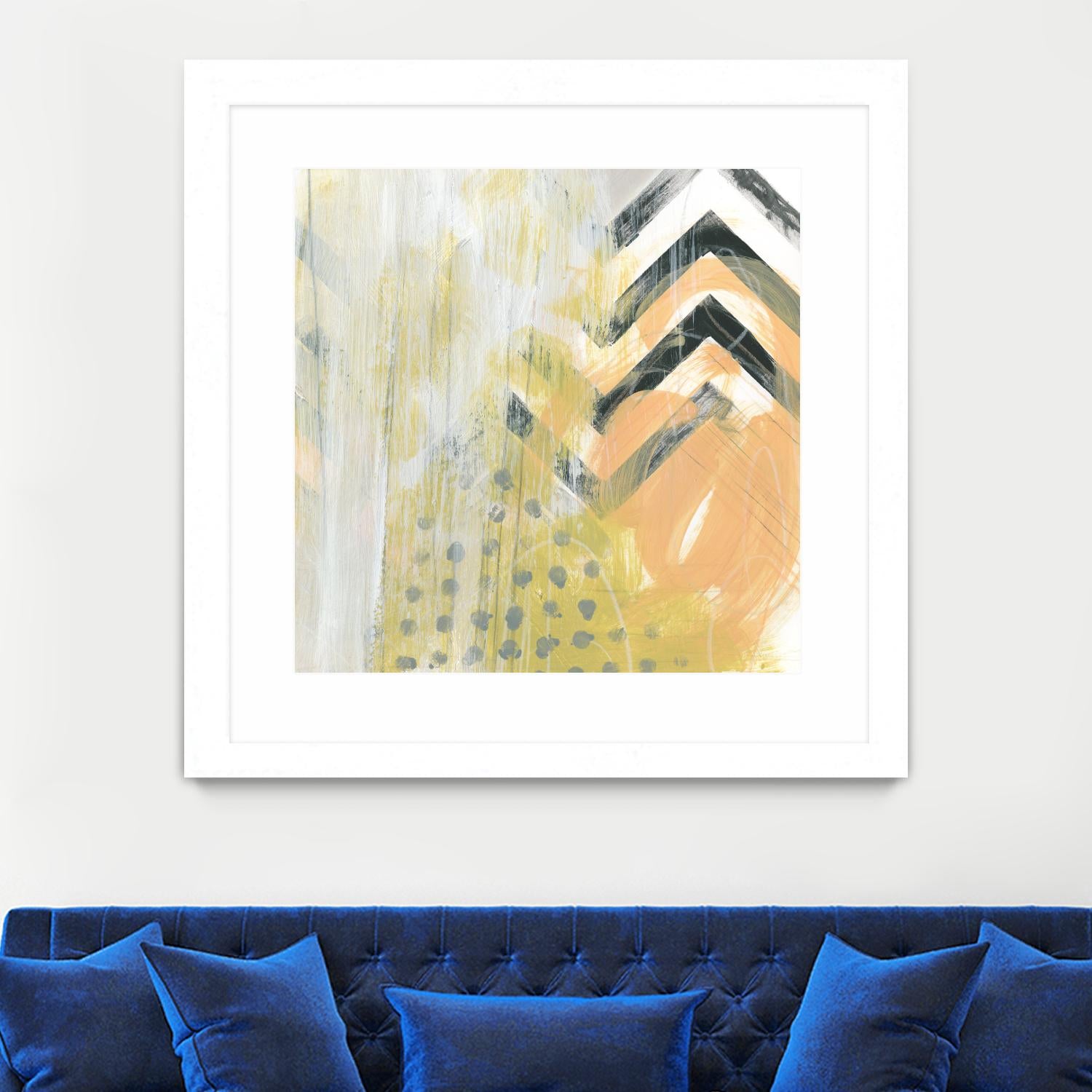 Side Swipe IV by June Erica Vess on GIANT ART - yellow abstract