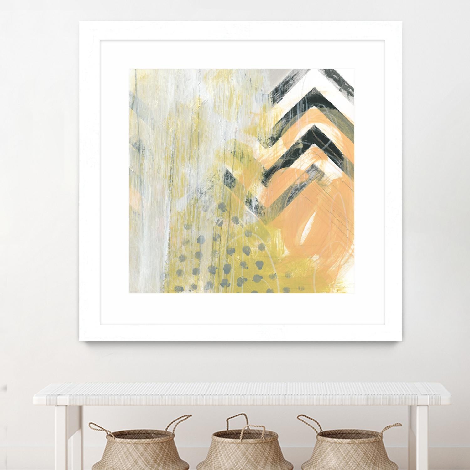 Side Swipe IV by June Erica Vess on GIANT ART - yellow abstract