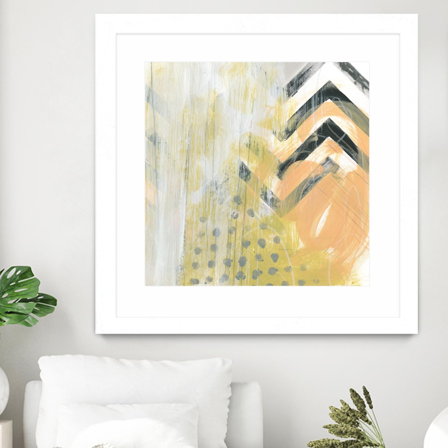 Side Swipe IV by June Erica Vess on GIANT ART - yellow abstract