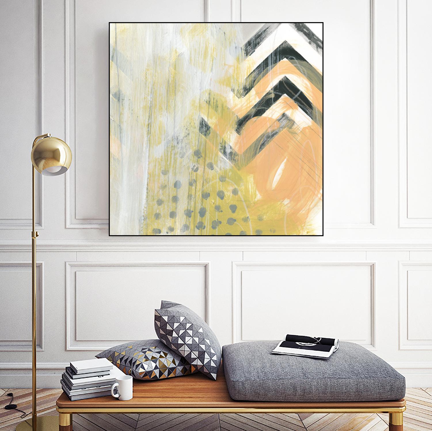 Side Swipe IV by June Erica Vess on GIANT ART - yellow abstract