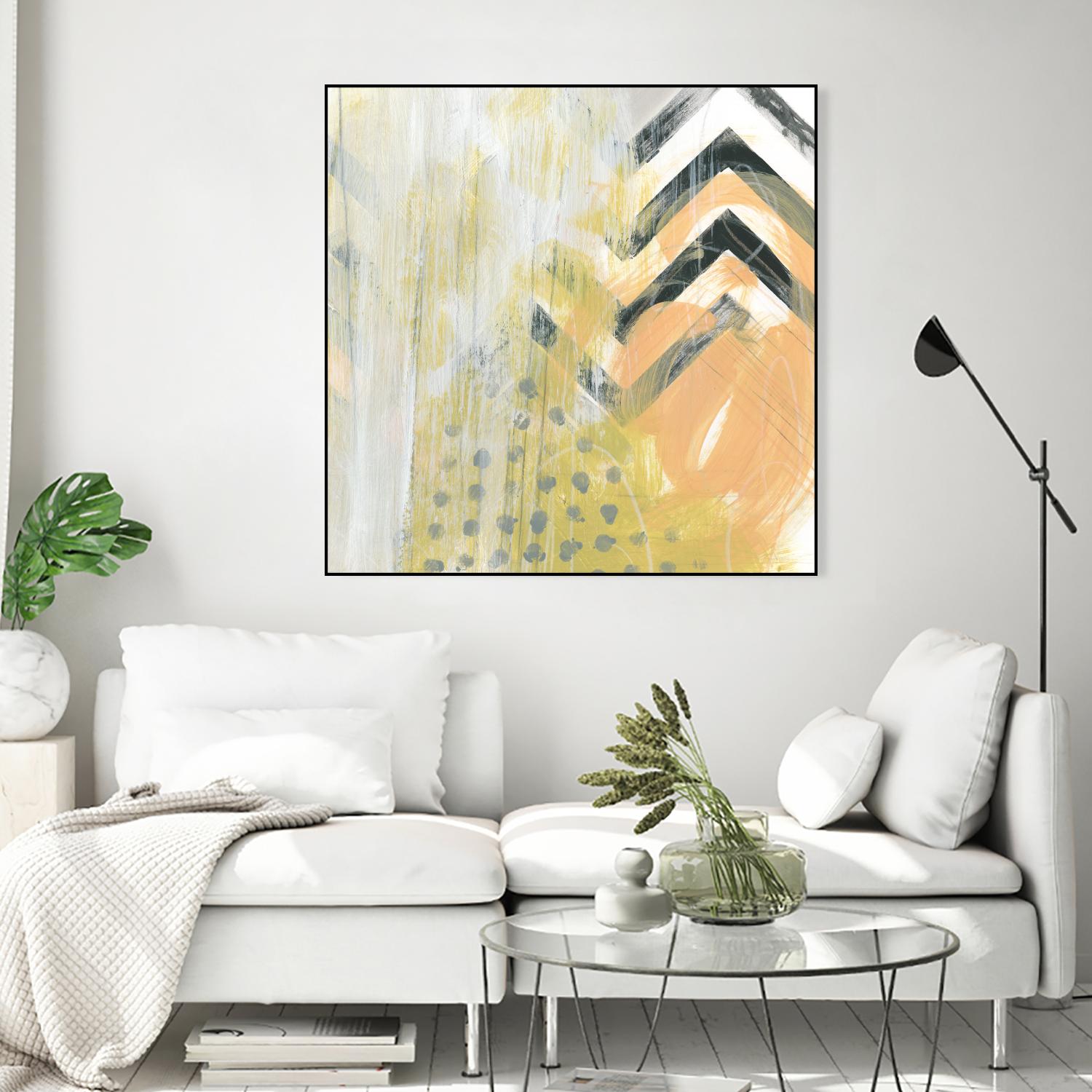 Side Swipe IV by June Erica Vess on GIANT ART - yellow abstract