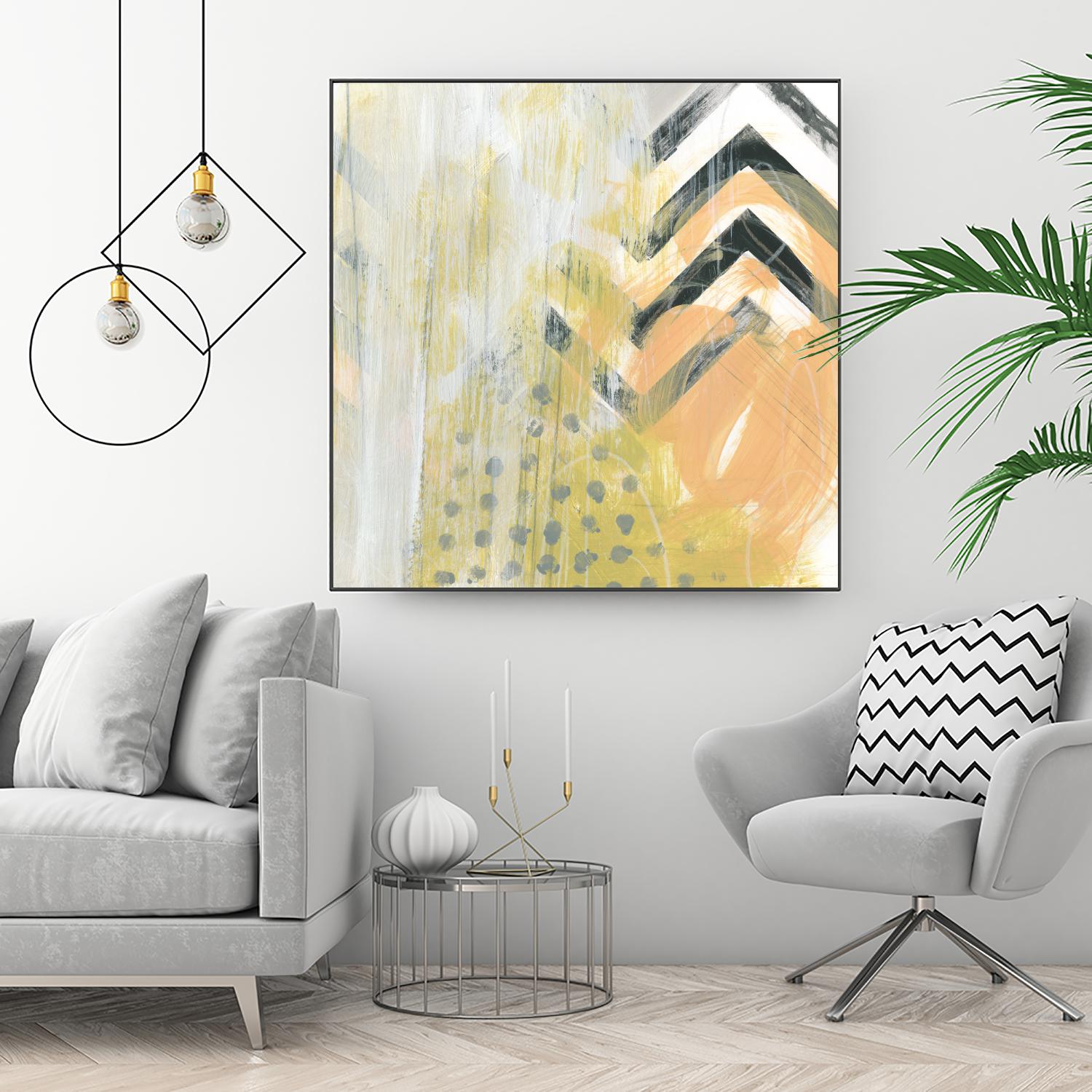 Side Swipe IV by June Erica Vess on GIANT ART - yellow abstract