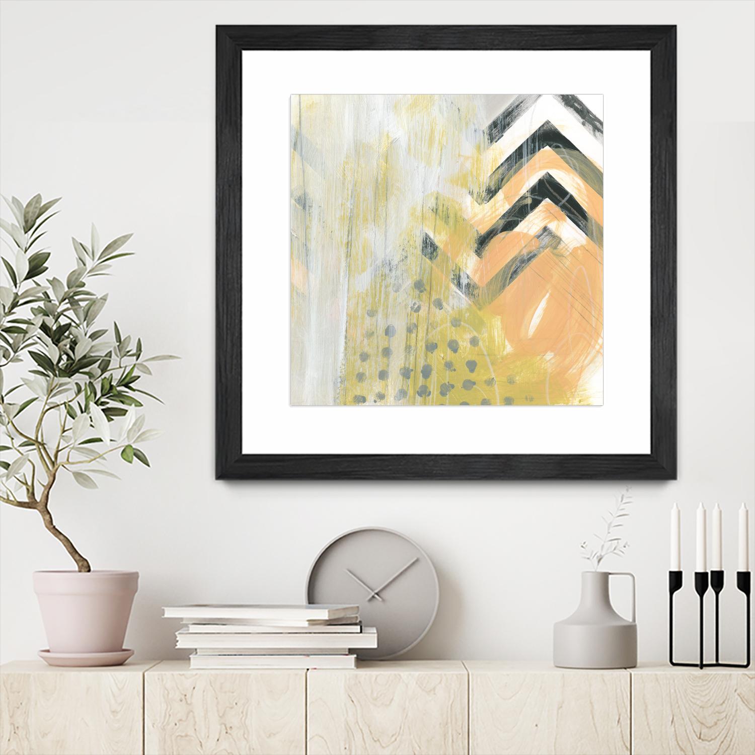 Side Swipe IV by June Erica Vess on GIANT ART - yellow abstract