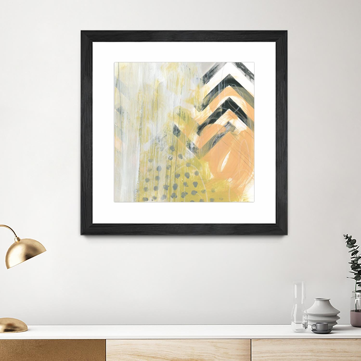 Side Swipe IV by June Erica Vess on GIANT ART - yellow abstract