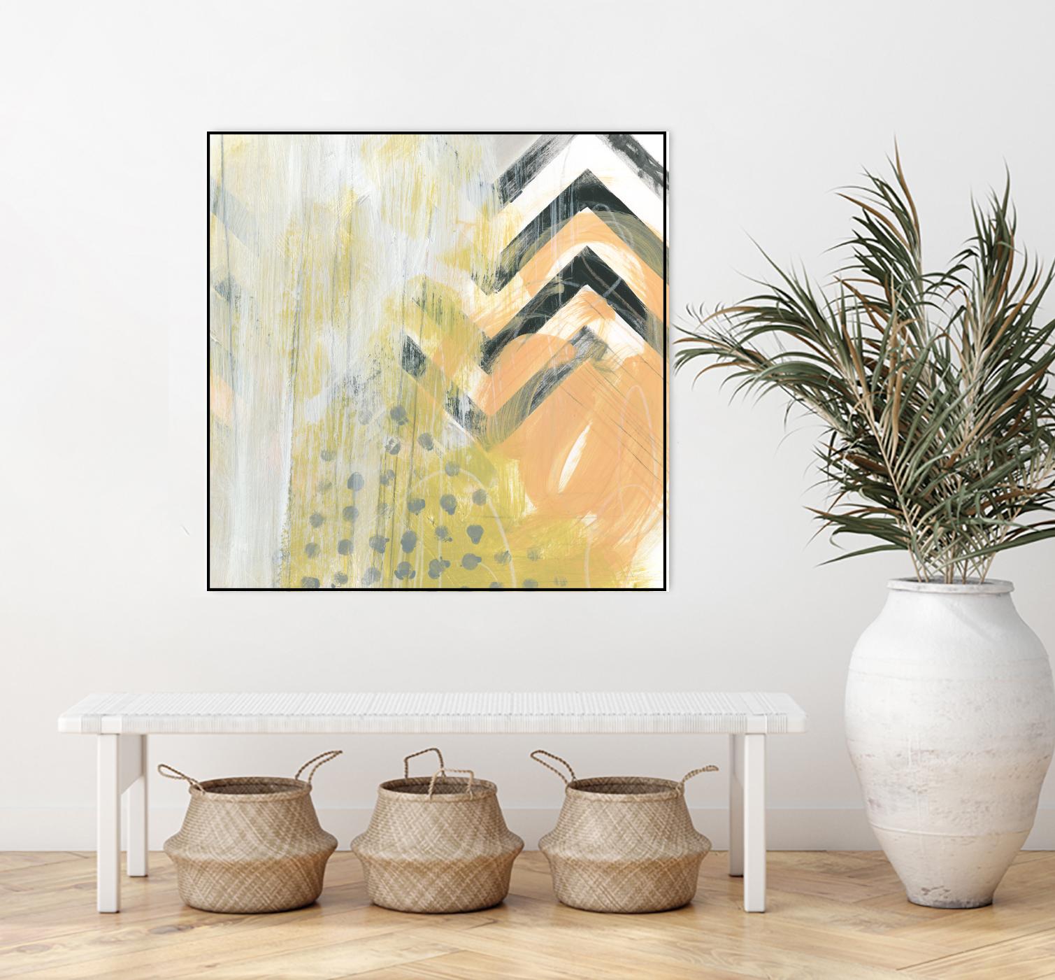 Side Swipe IV by June Erica Vess on GIANT ART - yellow abstract