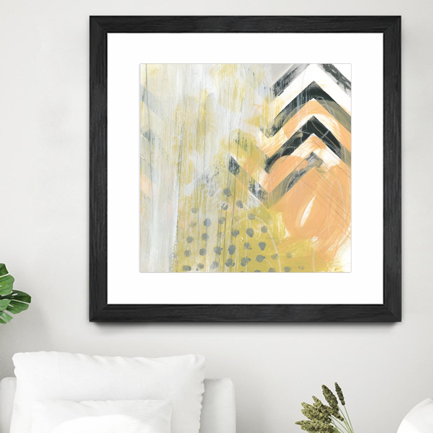 Side Swipe IV by June Erica Vess on GIANT ART - yellow abstract