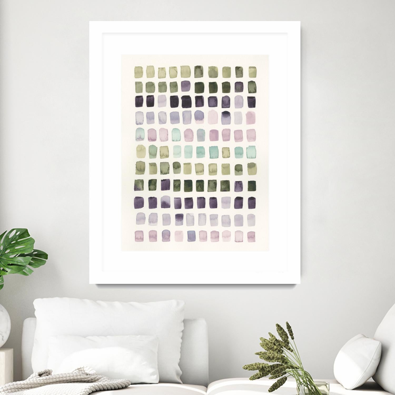 Serene Color Swatches I by Grace Popp on GIANT ART - pink abstract