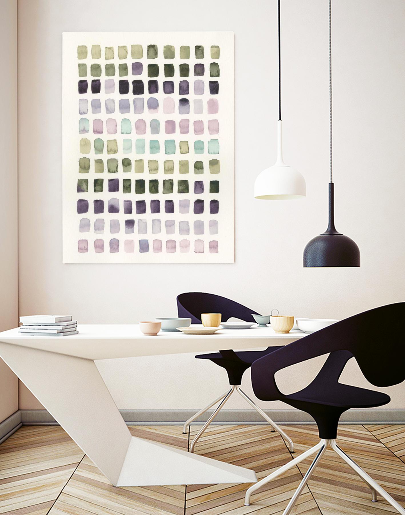 Serene Color Swatches I by Grace Popp on GIANT ART - pink abstract