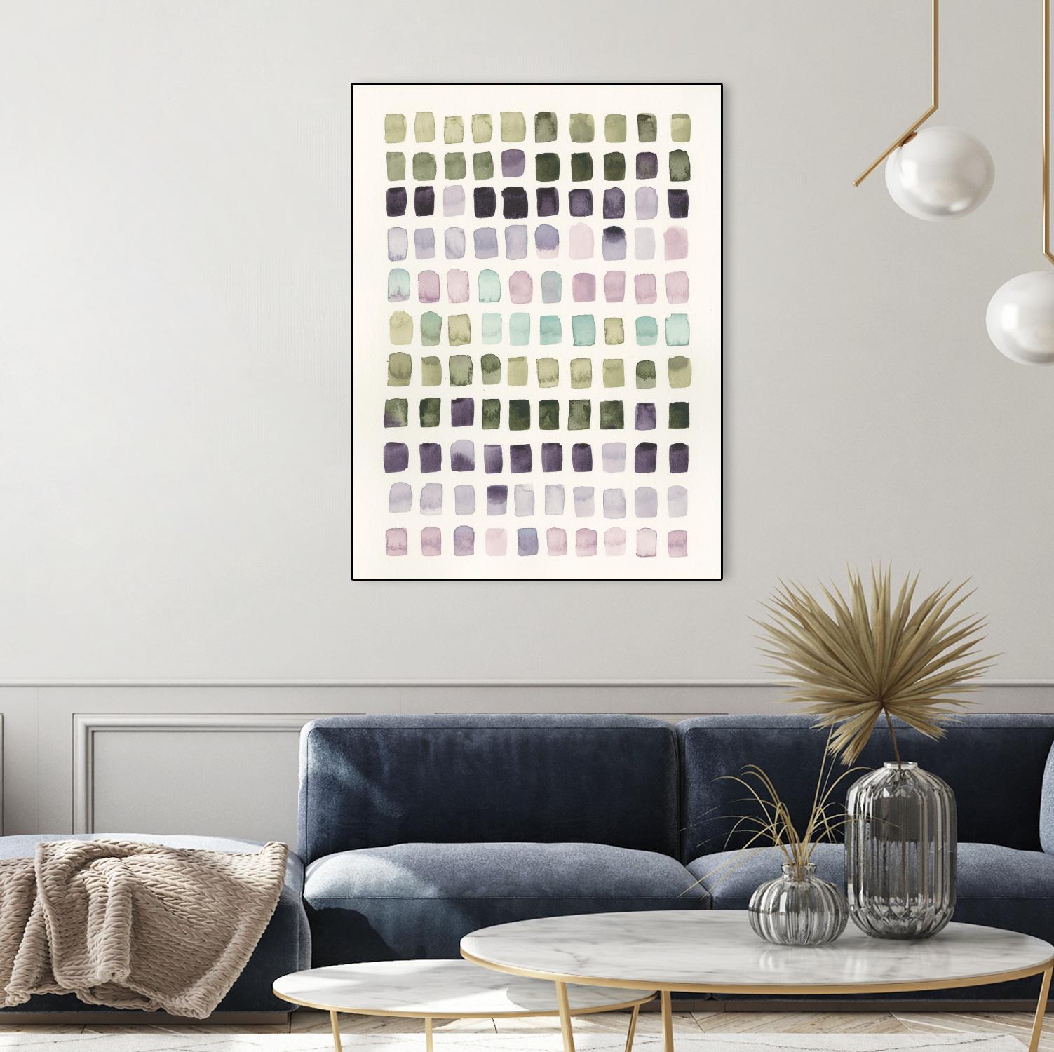 Serene Color Swatches I by Grace Popp on GIANT ART - pink abstract