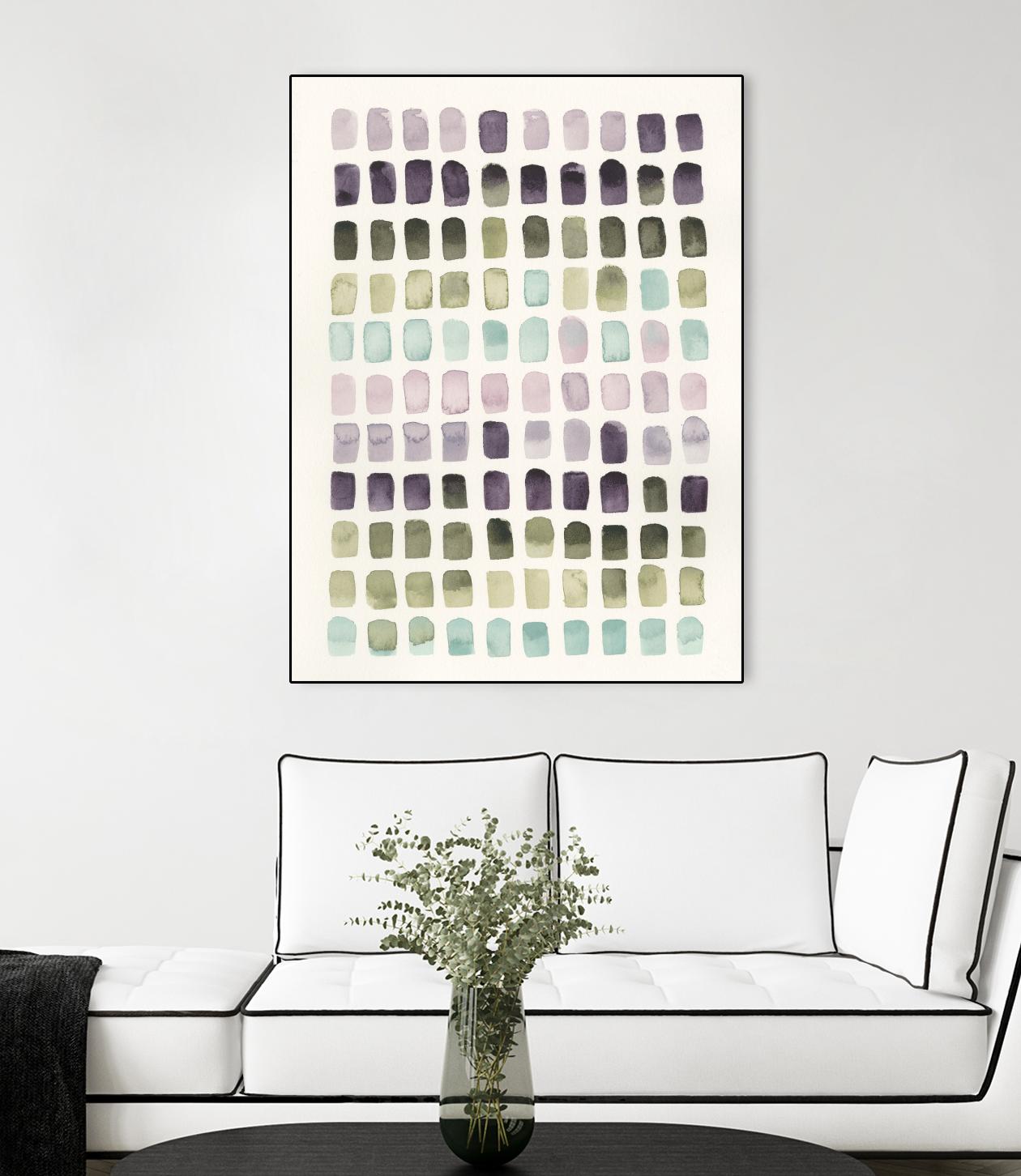 Serene Color Swatches II by Grace Popp on GIANT ART - pink abstract