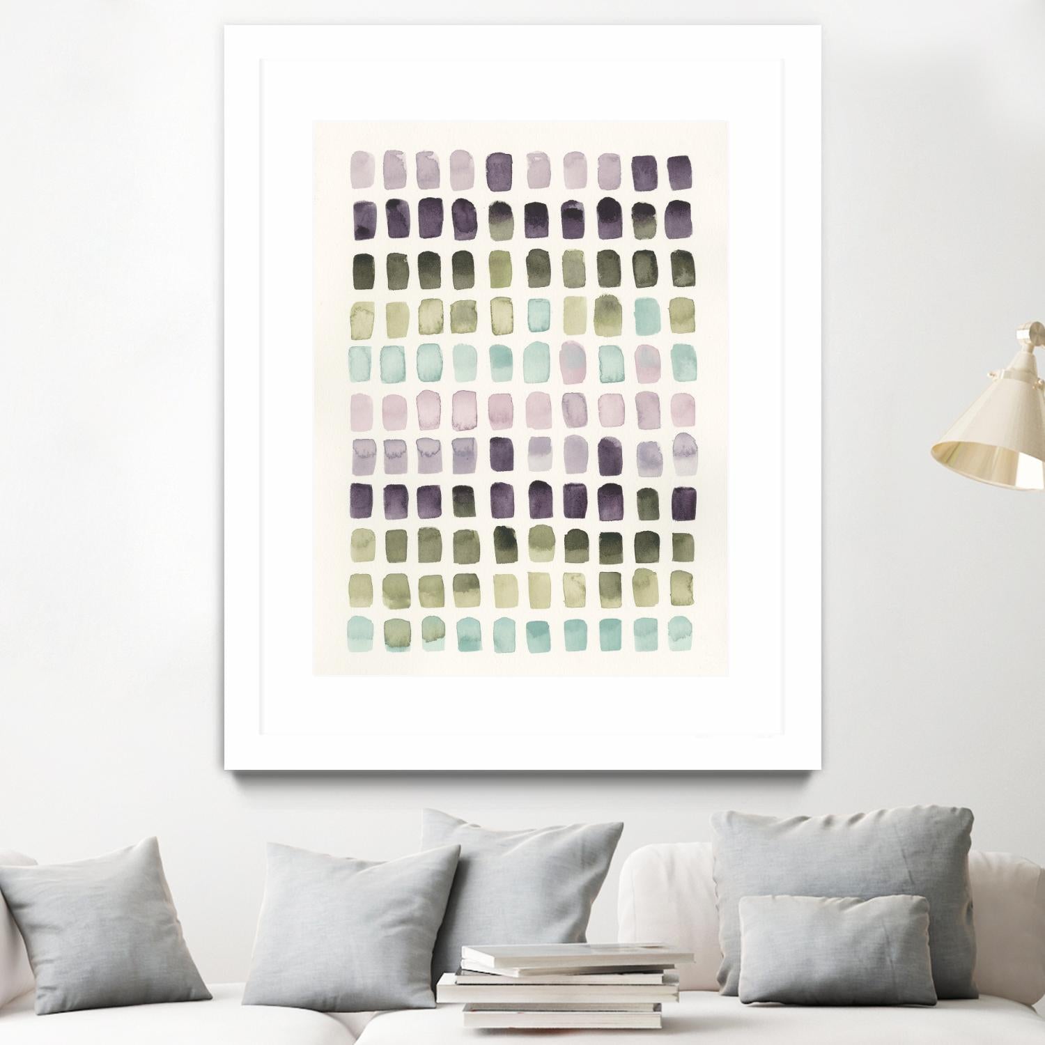 Serene Color Swatches II by Grace Popp on GIANT ART - pink abstract