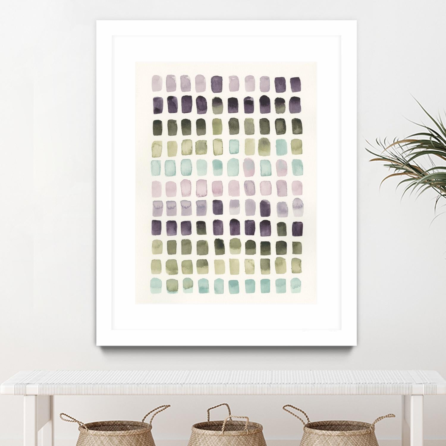 Serene Color Swatches II by Grace Popp on GIANT ART - pink abstract