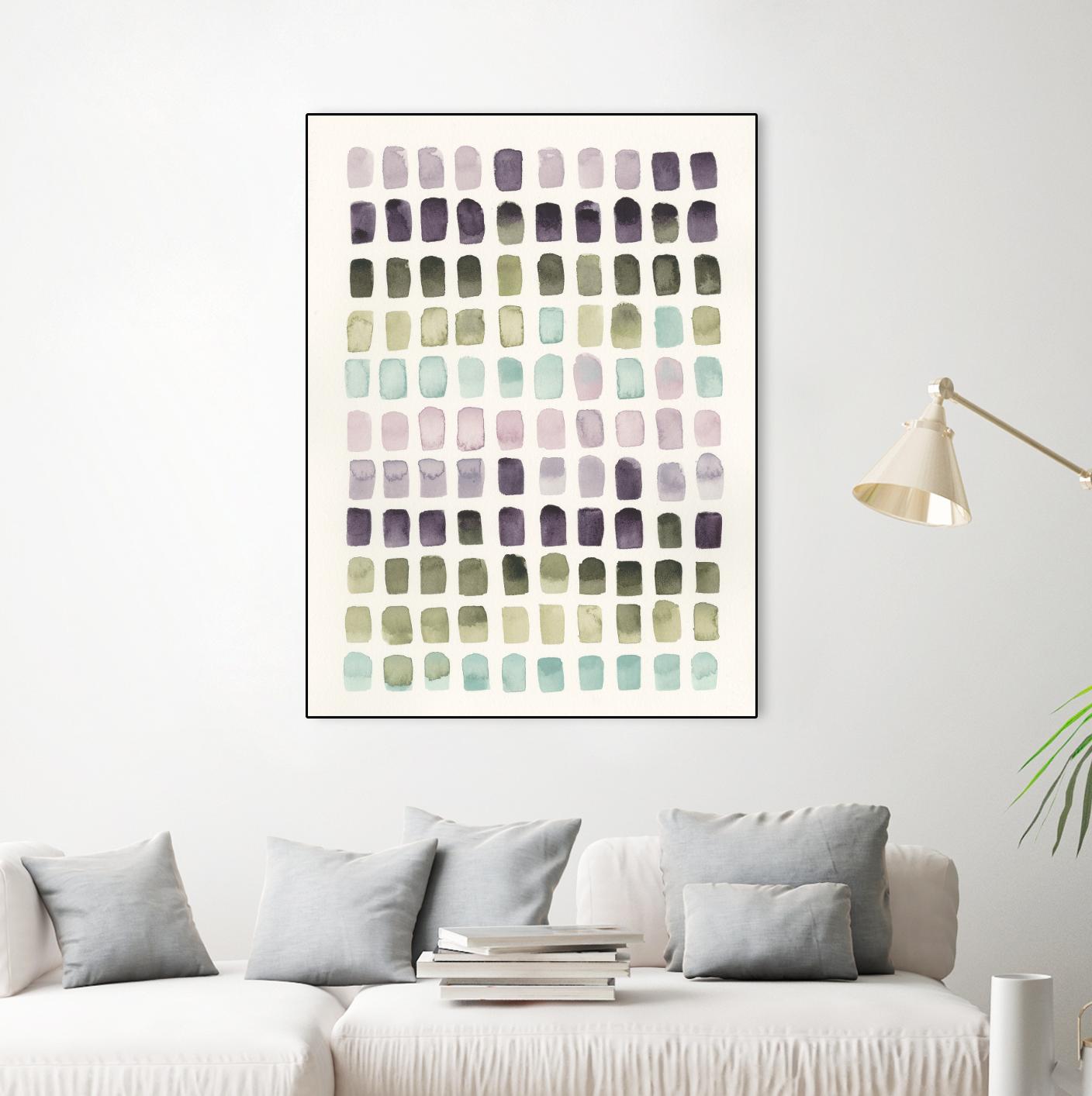 Serene Color Swatches II by Grace Popp on GIANT ART - pink abstract