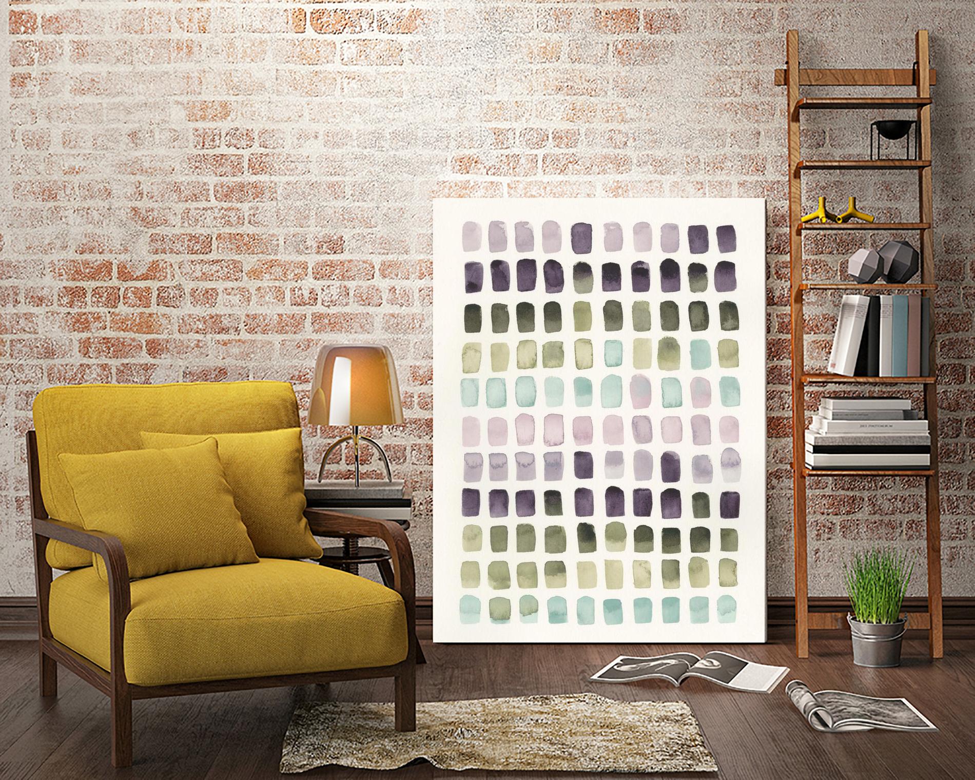 Serene Color Swatches II by Grace Popp on GIANT ART - pink abstract