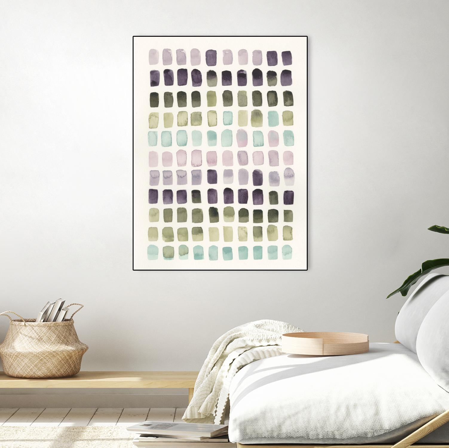 Serene Color Swatches II by Grace Popp on GIANT ART - pink abstract