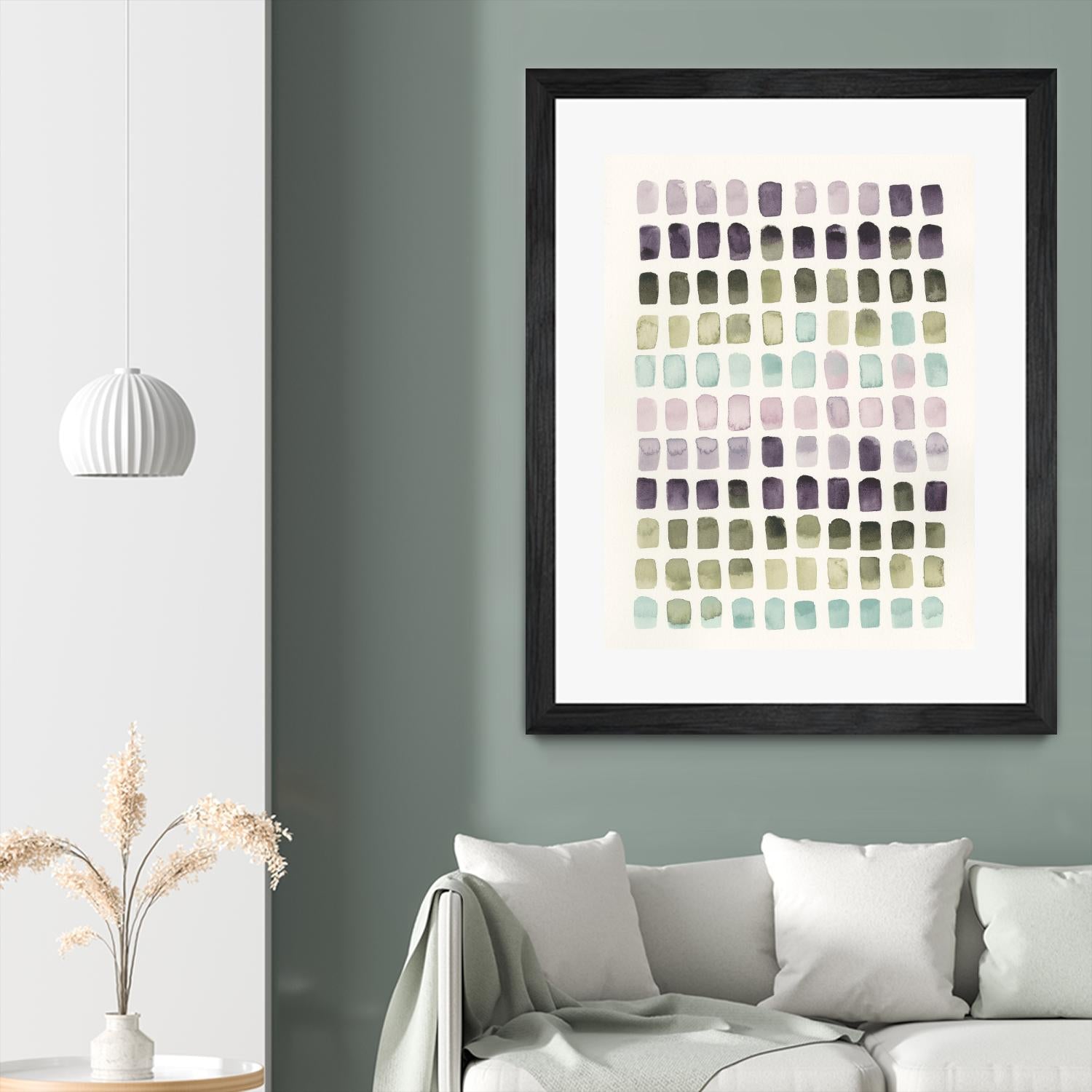 Serene Color Swatches II by Grace Popp on GIANT ART - pink abstract