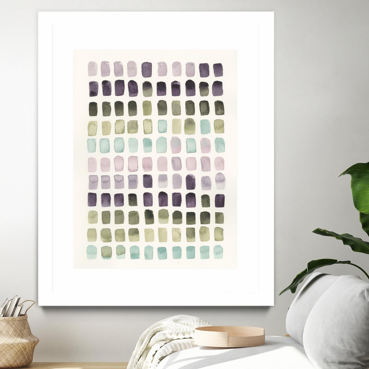 Serene Color Swatches II by Grace Popp on GIANT ART - pink abstract
