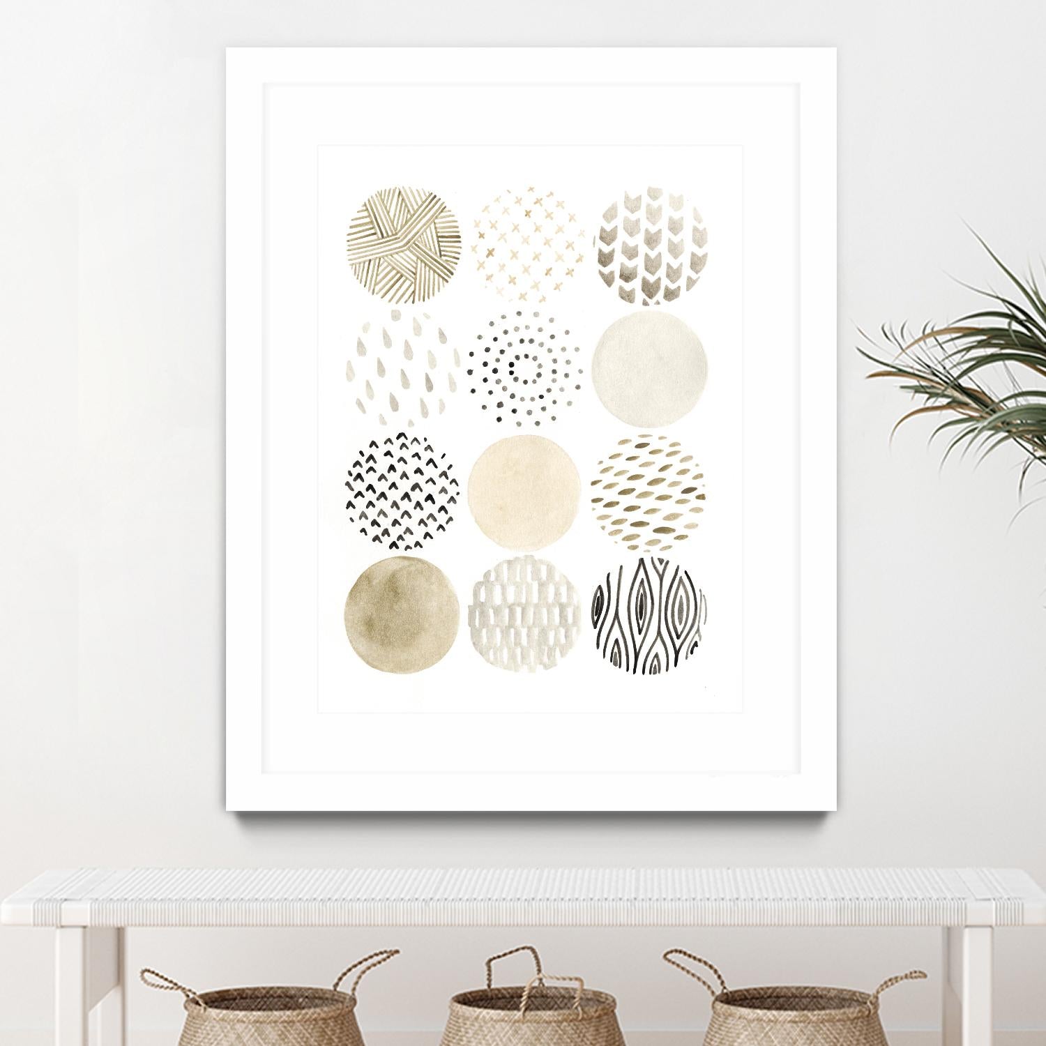 Neutral Pattern Play I by June Erica Vess on GIANT ART - brown abstract