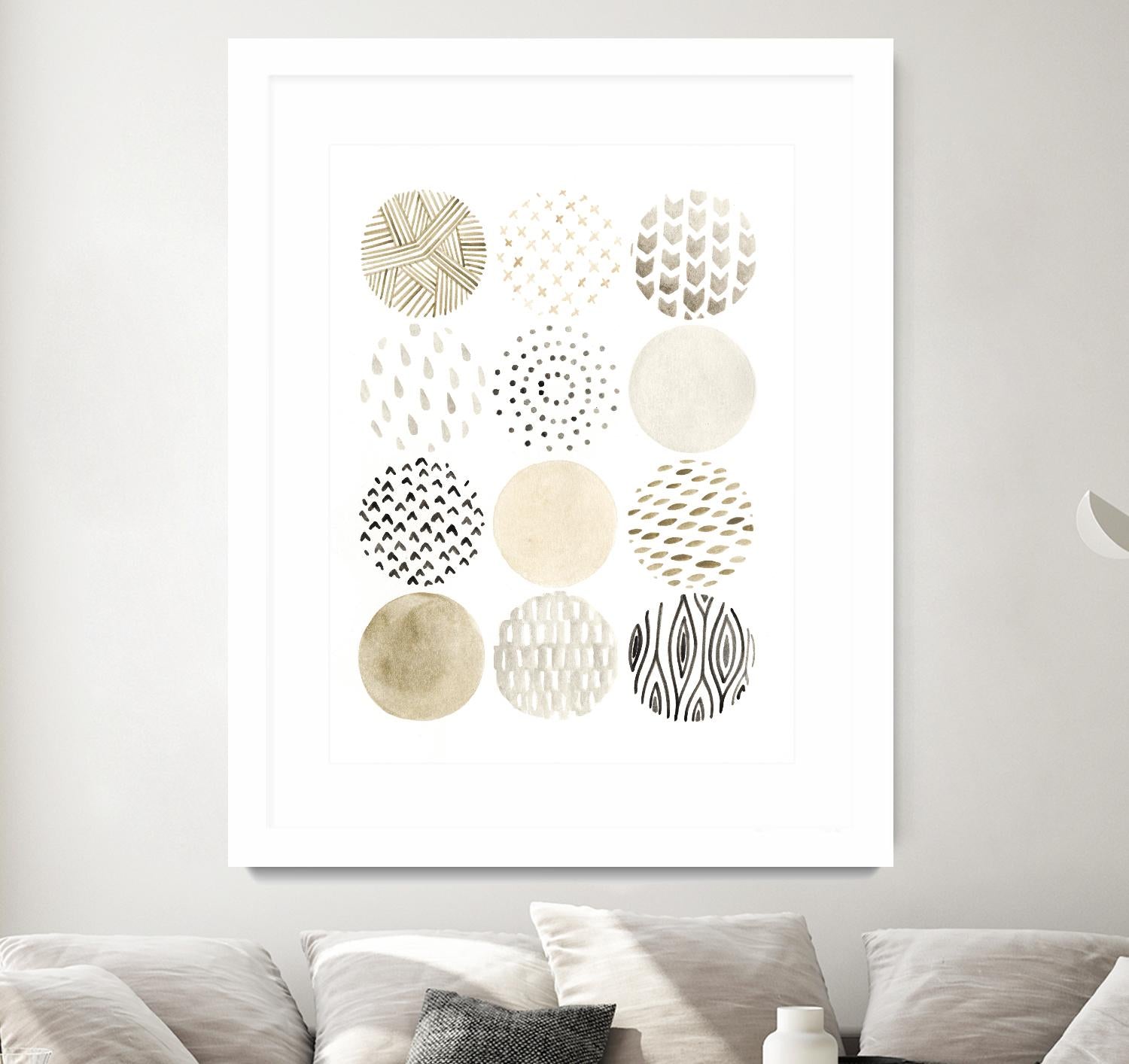 Neutral Pattern Play I by June Erica Vess on GIANT ART - brown abstract