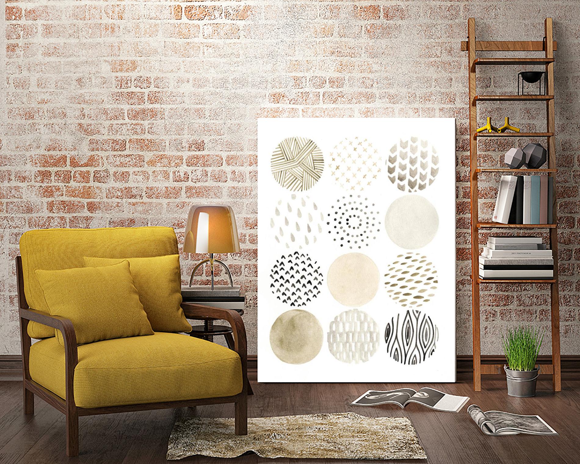 Neutral Pattern Play I by June Erica Vess on GIANT ART - brown abstract